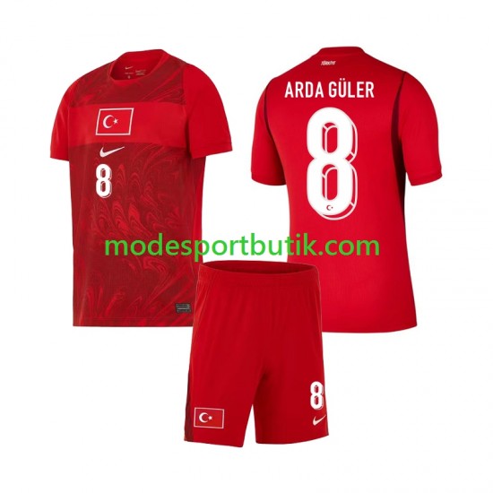 Turkiet Matchtröja Arda Guler 8 Hemma VM 2026 Kortärmad ,Fotbollsställ Barn