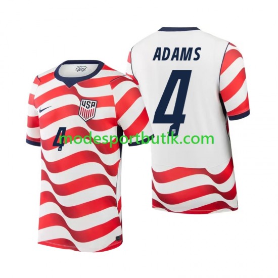 USA Matchtröja Tyler Adams 4 Hemma VM 2026 Kortärmad ,Herr
