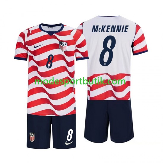 USA Matchtröja Weston McKennie 8 Hemma VM 2026 Kortärmad ,Fotbollsställ Barn USA Matchtröja Weston McKennie 8 Hemma VM 2026 Kortärmad ,Fotbollsställ Barn