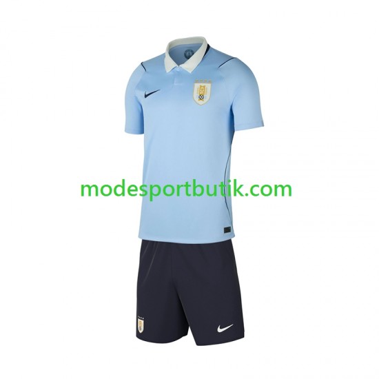 Uruguay Matchtröja Hemma VM 2026 Kortärmad ,Fotbollsställ Barn