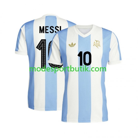 Argentina Matchtröja Lionel Messi 10 50 Anniversary Hemma Kortärmad ,Herr