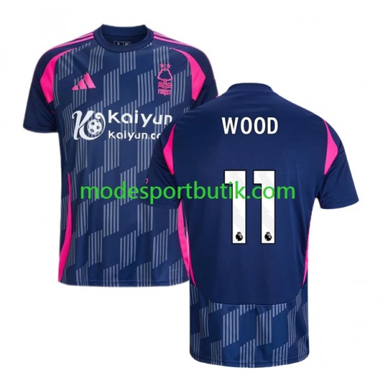 Nottingham Forest Matchtröja Chris Wood 11 Borta 2024-2025 Kortärmad ,Herr