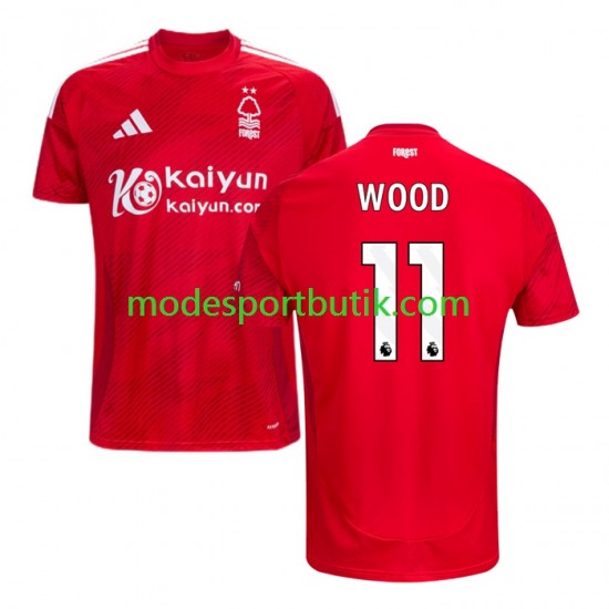 Nottingham Forest Matchtröja Chris Wood 11 Hemma 2024-2025 Kortärmad ,Herr