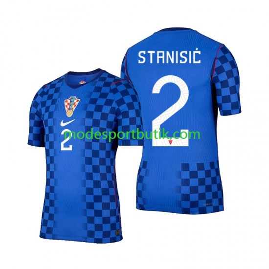 Kroatien Matchtröja Josip Stanisic 2 Borta VM 2026 Kortärmad ,Herr