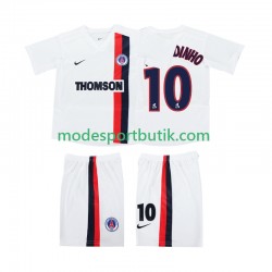 AC Milan Matchtröja RONALDINHO 10 2003 Retro Borta 2002 Kortärmad ,Fotbollsställ Barn