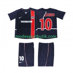 AC Milan Matchtröja RONALDINHO 10 2003 Retro Hemma 2002 Kortärmad ,Fotbollsställ Barn
