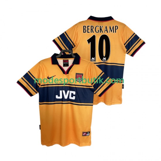 Arsenal Matchtröja BERGKAMP10 1997 Retro Borta 1999 Kortärmad ,Herr