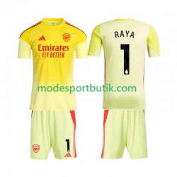 Arsenal Matchtröja Raya 1 Målvakt Hemma 2025-2026 Kortärmad ,Fotbollsställ Barn