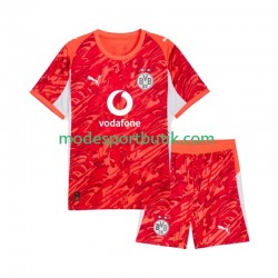 Borussia Dortmund Matchtröja Målvakt Borta 2025-2026 Kortärmad ,Fotbollsställ Barn