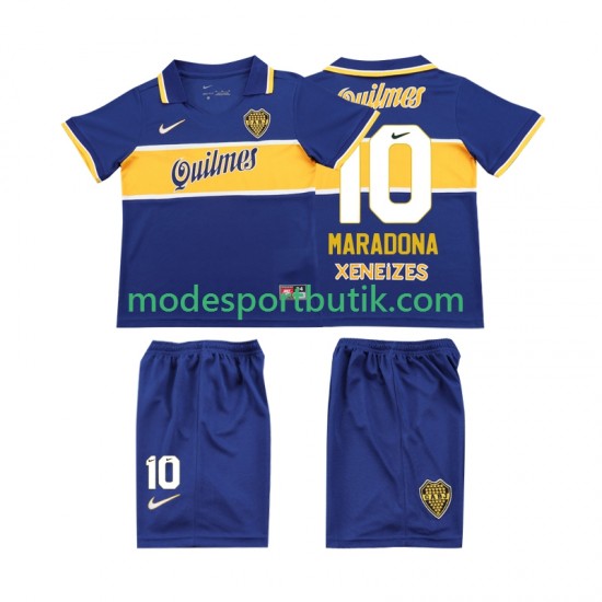 CA Boca Juniors Matchtröja MARADONA 10 1996 1997 Retro Hemma Kortärmad ,Fotbollsställ Barn