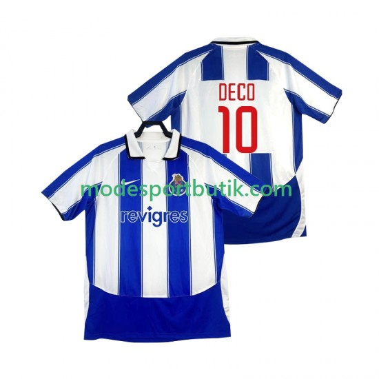 FC Porto Matchtröja DECO 10 2003 Retro Hemma 2004 Kortärmad ,Herr