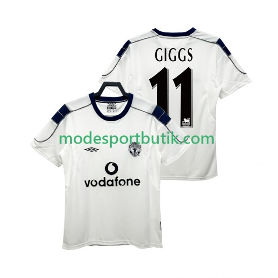 Manchester United Matchtröja GIGGS 11 2000 2001 Retro Borta Kortärmad ,Herr