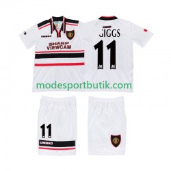 Manchester United Matchtröja GIGGS 11 Retro Borta 1998 Kortärmad ,Fotbollsställ Barn