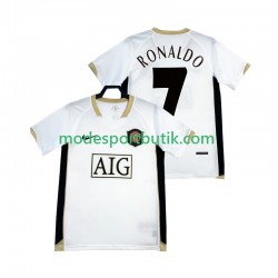 Manchester United Matchtröja RONALDO 7 -2007 Retro Borta 2006 Kortärmad ,Herr