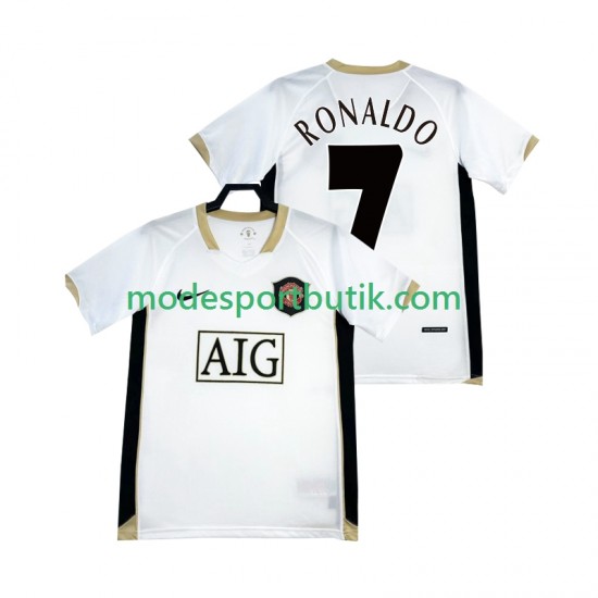 Manchester United Matchtröja RONALDO 7 -2007 Retro Borta 2006 Kortärmad ,Herr