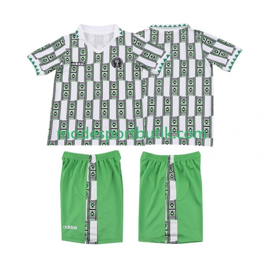 Nigeria Matchtröja 1994 Retro Borta Kortärmad ,Fotbollsställ Barn
