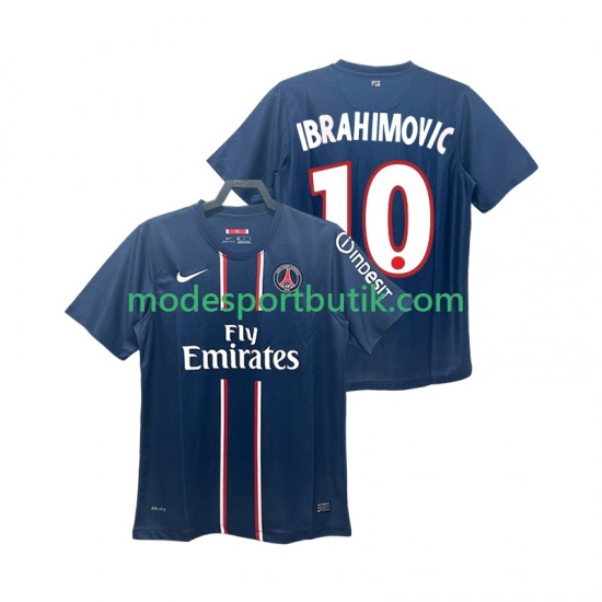 Paris Saint-Germain Matchtröja IBRAHIMOVIC 10 2012 2013 Retro Hemma Kortärmad ,Herr