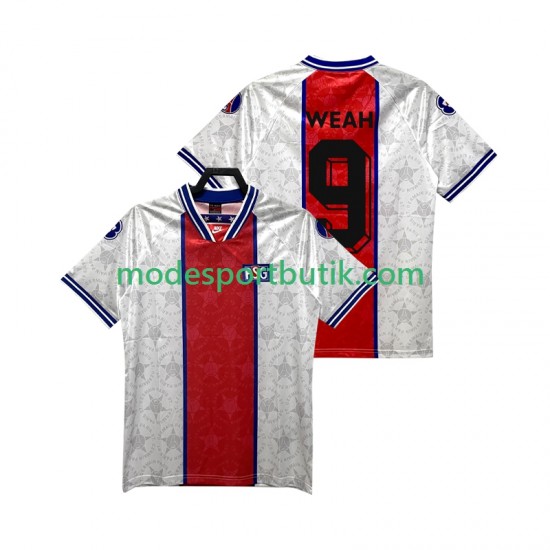Paris Saint-Germain Matchtröja WEAH 9 1994 1995 Retro Borta Kortärmad ,Herr