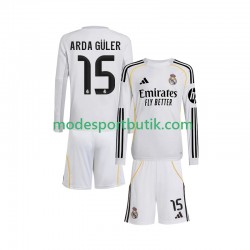 Real Madrid Matchtröja Arda Guler 15 Hemma 2025-2026 Långärmad ,Fotbollsställ Barn