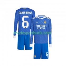 Real Madrid Matchtröja Camavinga 6 Tredje 2025-2026 Långärmad ,Fotbollsställ Barn