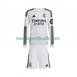 Real Madrid Matchtröja Hemma 2025-2026 Långärmad ,Fotbollsställ Barn