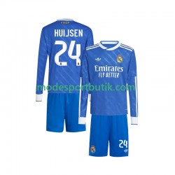 Real Madrid Matchtröja Huijsen 24 Tredje 2025-2026 Långärmad ,Fotbollsställ Barn