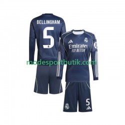 Real Madrid Matchtröja Jude Bellingham 5 Borta 2025-2026 Långärmad ,Fotbollsställ Barn