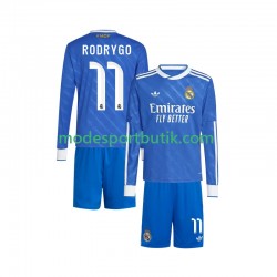 Real Madrid Matchtröja Rodrygo 11 Tredje 2025-2026 Långärmad ,Fotbollsställ Barn