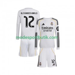 Real Madrid Matchtröja Trent Alexander-Arnold 12 Hemma 2025-2026 Långärmad ,Fotbollsställ Barn