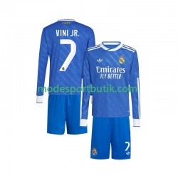 Real Madrid Matchtröja Vinicius Junior 7 Tredje 2025-2026 Långärmad ,Fotbollsställ Barn