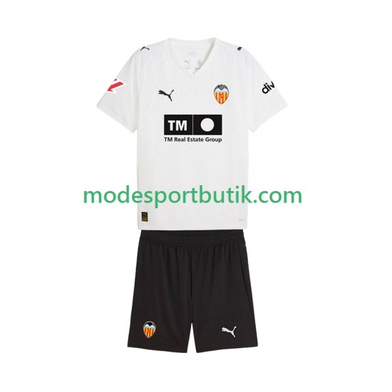 Valencia CF Matchtröja Hemma 2025-2026 Kortärmad ,Fotbollsställ Barn