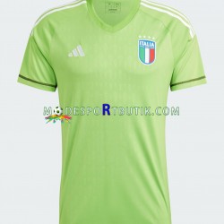 Italien Football Jersey Mens Målvakt Hemma 2023 Kortärmad