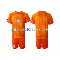 USA Matchtröja Målvakt Hemma VM 2022 Kortärmad ,Fotbollsställ Barn