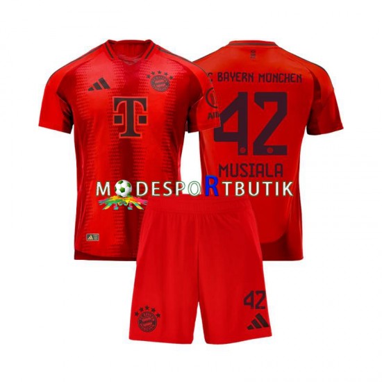 FC Bayern München Matchtröja Jamal Musiala 42 Hemma 2024-2025 Kortärmad ,Fotbollsställ Barn FC Bayern München Matchtröja Jamal Musiala 42 Hemma 2024-2025 Kortärmad ,Fotbollsställ Barn