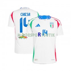 Italien Matchtröja Chiesa 14 Borta Euro 2024 Kortärmad ,Herr