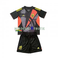 Mexiko Matchtröja Målvakt Hemma 2024 Kortärmad ,Fotbollsställ Barn