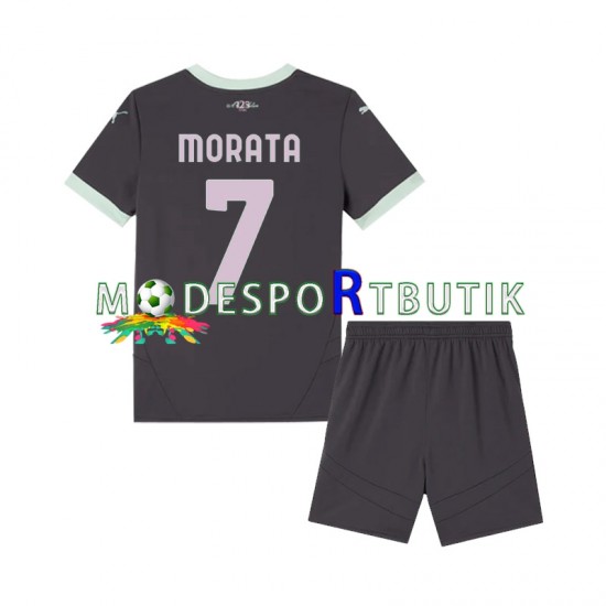 AC Milan Matchtröja Morata 7 Tredje 2024-2025 Kortärmad ,Fotbollsställ Barn