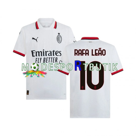 AC Milan Matchtröja RAFA LEAO 10 Borta 2024-2025 Kortärmad ,Herr