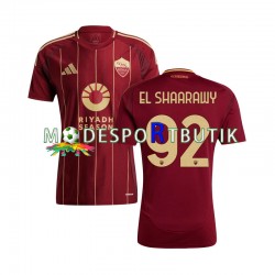 AS Roma Matchtröja Stephan El Shaarawy 92 Hemma 2024-2025 Kortärmad ,Herr