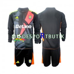 Aston Villa Matchtröja Målvakt Hemma 2024-2025 Långärmad ,Fotbollsställ Barn