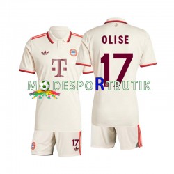 FC Bayern München Matchtröja Olise 17 Tredje 2024-2025 Kortärmad ,Fotbollsställ Barn