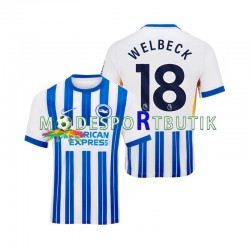 Brighton Hove Albion Matchtröja WELBECK 18 Hemma 2024-2025 Kortärmad ,Herr