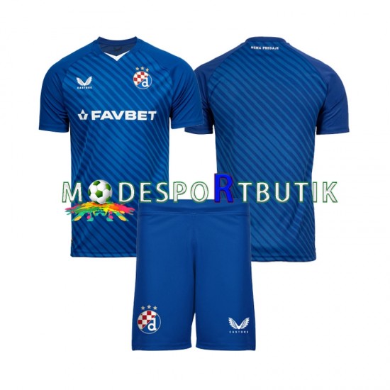 Dinamo Zagreb Matchtröja Hemma 2024-2025 Kortärmad ,Fotbollsställ Barn