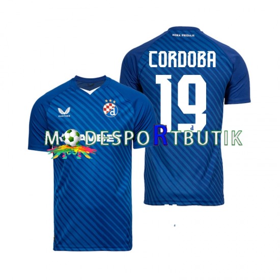 Dinamo Zagreb Matchtröja Juan Cordoba 19 Hemma 2024-2025 Kortärmad ,Herr