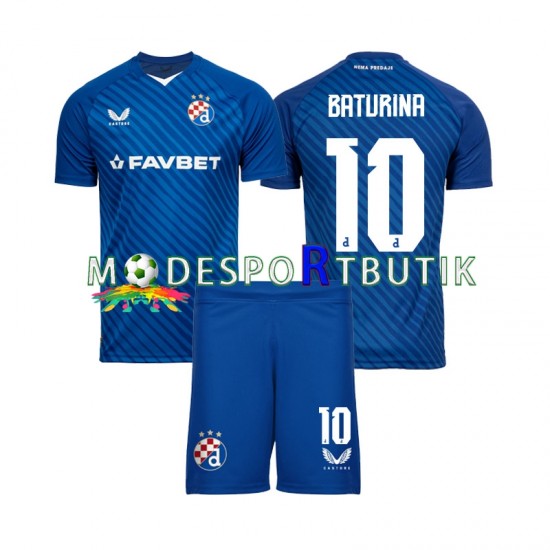 Dinamo Zagreb Matchtröja Martin Baturina 10 Hemma 2024-2025 Kortärmad ,Fotbollsställ Barn