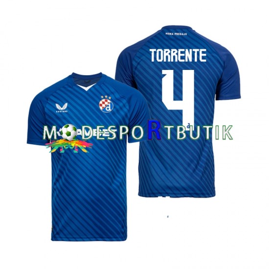 Dinamo Zagreb Matchtröja Torrente 4 Hemma 2024-2025 Kortärmad ,Herr