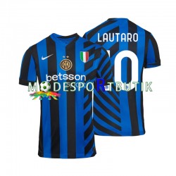 Inter Milan Matchtröja Lautaro 10 Hemma 2024-2025 Kortärmad ,Herr