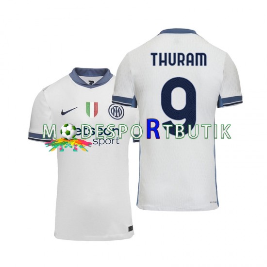 Inter Milan Matchtröja Marcus Thuram 9 Borta 2024-2025 Kortärmad ,Herr