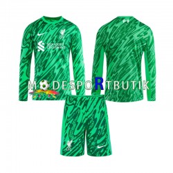 Liverpool Matchtröja Målvakt Borta 2024-2025 Långärmad ,Fotbollsställ Barn