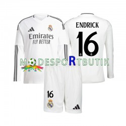 Real Madrid Matchtröja Endrick 16 Hemma 2024-2025 Långärmad ,Fotbollsställ Barn Real Madrid Matchtröja Endrick 16 Hemma 2024-2025 Långärmad ,Fotbollsställ Barn